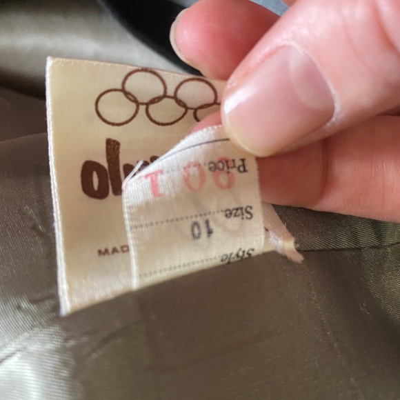 Vintage Olympic Trench Suede Jacket - Picture 3 of 4